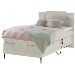 switch Motor-Boxspringbett  Wave ¦ creme ¦ Maße (cm): B: 110 H: 111