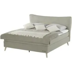 SKAGEN STUDIO Boxspringbett  Vestre ¦ grau ¦ Maße (cm): B: 214 H: 123