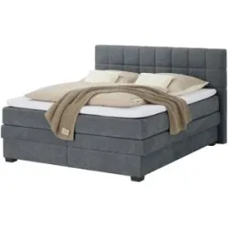 vanDoorn Boxspringbett mit Bettkasten  Canto ¦ grau ¦ Maße (cm): B: 174 H: 119