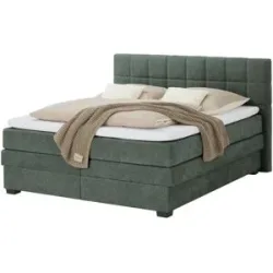 vanDoorn Boxspringbett mit Bettkasten  Canto ¦ grün ¦ Maße (cm): B: 174 H: 119