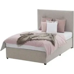 Höffner Boxbett Härtegrad H3 Duke ¦ beige ¦ Maße (cm): B: 97 H: 104