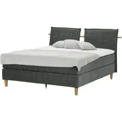 SKAGEN STUDIO Boxspringbett  Voodie ¦ grau ¦ Maße (cm): B: 222 H: 107