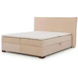 S-STYLE Boxbett mit Bettkasten  Strukturstoff mit Cordoptik  H3 Lovetti ¦ beige