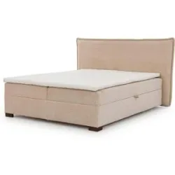 S-STYLE Boxbett mit Bettkasten  Cord  H3 Lovetti ¦ beige ¦ Maße (cm): B: 200 H: