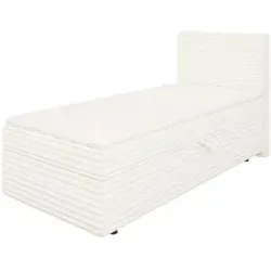 S-STYLE Boxbett Cord  mit Stauraum und Topper  H3 Neo ¦ beige ¦ Maße (cm): B: 95