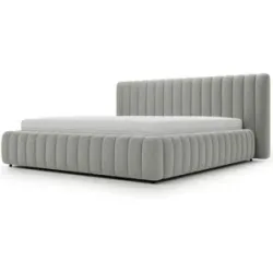 GrainGold Polsterbett mit Stauraum Bliss ¦ grau ¦ Maße (cm): B: 232 H: 105