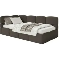 Selsey Polsterliege mit Bettkasten Cloudy ¦ braun ¦ Maße (cm): B: 220 H: 88