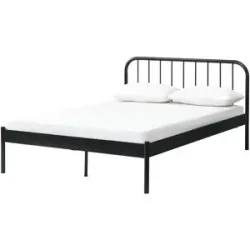Höffner Metallbett  Elaris ¦ schwarz ¦ Maße (cm): B: 147 H: 91 T: 208.5