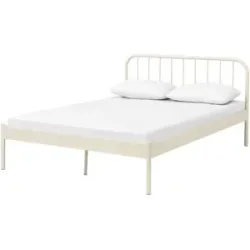 Höffner Metallbett  Elaris ¦ beige ¦ Maße (cm): B: 147 H: 91 T: 208.5