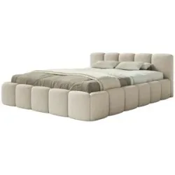 Selsey Polsterbett in Bouclé Cloudy Low ¦ beige ¦ Maße (cm): B: 180 H: 72
