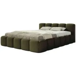 Selsey Polsterbett in Bouclé Cloudy Low ¦ grün ¦ Maße (cm): B: 160 H: 72