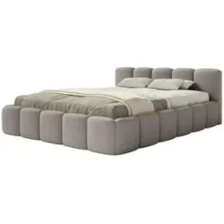 Selsey Polsterbett in Bouclé Cloudy Low ¦ grau ¦ Maße (cm): B: 200 H: 72
