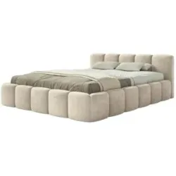 Selsey Polsterbett in Velours Cloudy Low ¦ beige ¦ Maße (cm): B: 160 H: 72