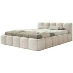 Selsey Polsterbett in Chenille Cloudy Low ¦ beige ¦ Maße (cm): B: 160 H: 72