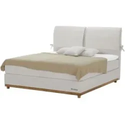 SKAGEN STUDIO Boxspringbett  Sild ¦ beige ¦ Maße (cm): B: 184 H: 124