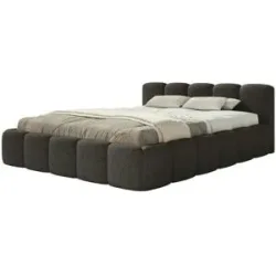 Selsey Polsterbett mit Bettkasten Cloudy Low ¦ blau ¦ Maße (cm): B: 220 H: 72