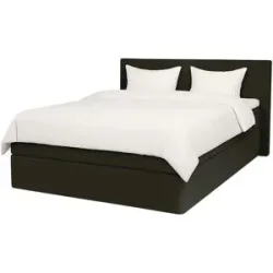 Höffner Boxspringbett 120x200 in anthrazit Elin ¦ schwarz ¦ Maße (cm): B: 120 H: 105