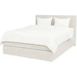 Höffner Boxspringbett 120x200 in creme Elin ¦ creme ¦ Maße (cm): B: 120 H: 105