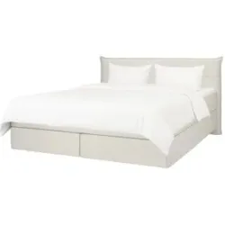 Höffner Boxspringbett 160x200 in creme Lunor ¦ Maße (cm): B: 162 H: 105