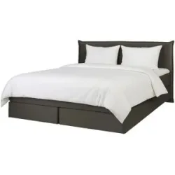 Höffner Boxspringbett 180x200 in anthrazit Lunor ¦ Maße (cm): B: 182 H: 105