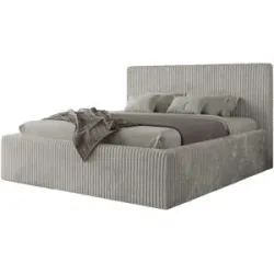Höffner Polsterbett mit Bettkasten Tiliano Classic ¦ grau ¦ Maße (cm): B: 156 H: 108