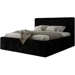 Höffner Polsterbett mit Bettkasten Tiliano Classic ¦ schwarz ¦ Maße (cm): B: 216 H: 108