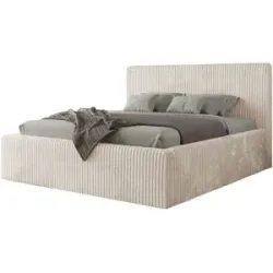 Höffner Polsterbett mit Bettkasten Tiliano Classic ¦ beige ¦ Maße (cm): B: 156 H: 108
