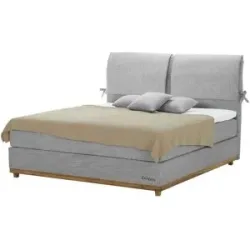 SKAGEN STUDIO Boxspringbett  Sild ¦ grau ¦ Maße (cm): B: 184 H: 124