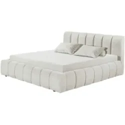 Höffner Polsterbett mit Bettkasten Nairobi ¦ creme ¦ Maße (cm): B: 199 H: 102