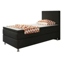 Höffner Boxbett   ¦ schwarz ¦ Maße (cm): B: 90 H: 115