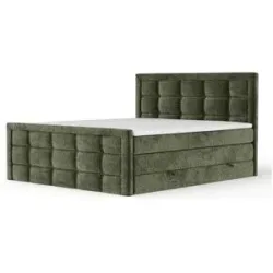 maison de rêve Boxspringbett mit Stauraum  Ambrosia ¦ grün ¦ Maße (cm): B: 142