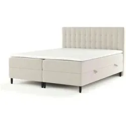 maison de rêve Boxspringbett mit Stauraum   ¦ beige ¦ Maße (cm): B: 202 H: 114