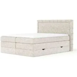 maison de rêve Boxspringbett mit Stauraum   ¦ creme ¦ Maße (cm): B: 167 H: 123