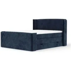 maison de rêve Boxspringbett mit Stauraum   ¦ blau ¦ Maße (cm): B: 198 H: 117