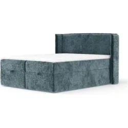 maison de rêve Boxspringbett mit Stauraum  Passion ¦ blau ¦ Maße (cm): B: 178 H: