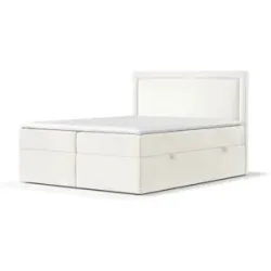 maison de rêve Boxspringbett mit Stauraum   ¦ creme ¦ Maße (cm): B: 162 H: 120
