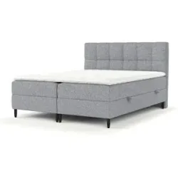 maison de rêve Boxspringbett mit Stauraum   ¦ grau ¦ Maße (cm): B: 202 H: 110