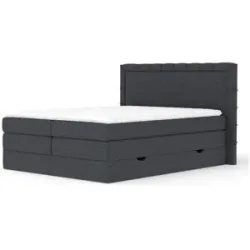 maison de rêve Boxspringbett mit Stauraum   ¦ schwarz ¦ Maße (cm): B: 227 H: 123