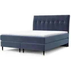 maison de rêve Boxspringbett   ¦ blau ¦ Maße (cm): B: 162 H: 120