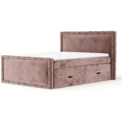 maison de rêve Boxspringbett mit Stauraum   ¦ rosa/pink ¦ Maße (cm): B: 167 H: