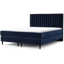 maison de rêve Boxspringbett   ¦ blau ¦ Maße (cm): B: 122 H: 120