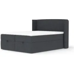 maison de rêve Boxspringbett mit Stauraum  Passion ¦ schwarz ¦ Maße (cm): B: 218
