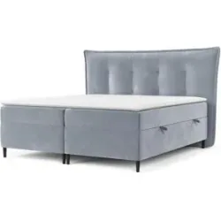 maison de rêve Boxspringbett mit Stauraum   ¦ blau ¦ Maße (cm): B: 193 H: 130