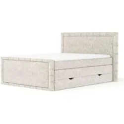 maison de rêve Boxspringbett mit Stauraum   ¦ creme ¦ Maße (cm): B: 167 H: 123