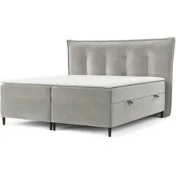 maison de rêve Boxspringbett mit Stauraum   ¦ grau ¦ Maße (cm): B: 173 H: 130