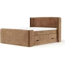 maison de rêve Boxspringbett mit Stauraum   ¦ orange ¦ Maße (cm): B: 178 H: 117