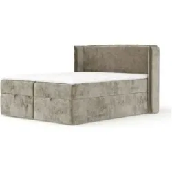 maison de rêve Boxspringbett mit Stauraum  Passion ¦ beige ¦ Maße (cm): B: 198