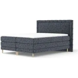 maison de rêve Boxspringbett   ¦ blau ¦ Maße (cm): B: 187 H: 123