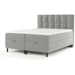 maison de rêve Boxspringbett mit Stauraum   ¦ grau ¦ Maße (cm): B: 202 H: 125
