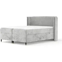 maison de rêve Boxspringbett mit Stauraum  Segni ¦ grau ¦ Maße (cm): B: 178 H: